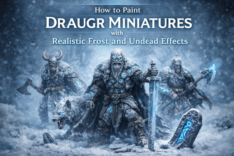 How to Paint Draugr Miniatures with Realistic Frost and Undead Effects