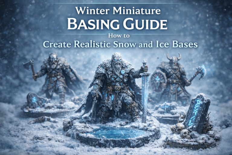 Winter Miniature Basing Guide: How to Create Realistic Snow and Ice Bases
