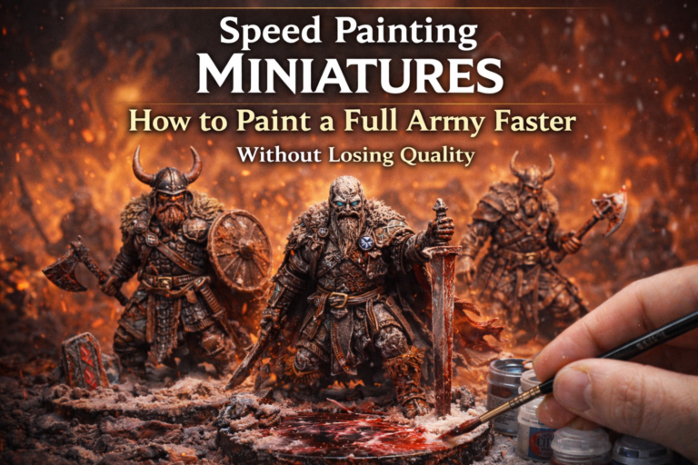 Speed Painting Miniatures: How to Paint a Full Army Faster Without Losing Quality