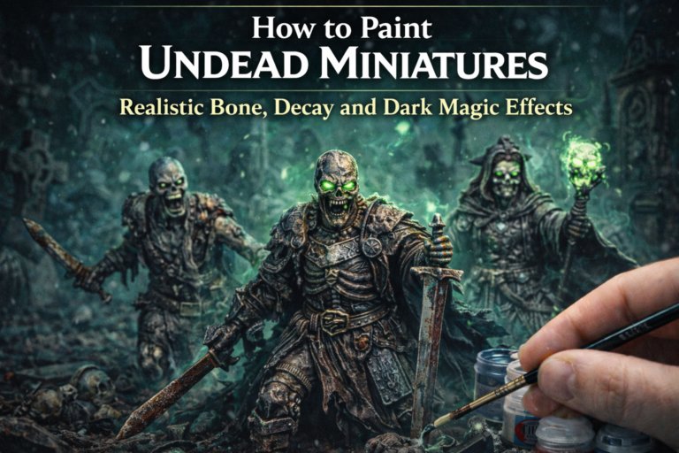 How to Paint Undead Miniatures: Realistic Bone, Decay and Dark Magic Effects