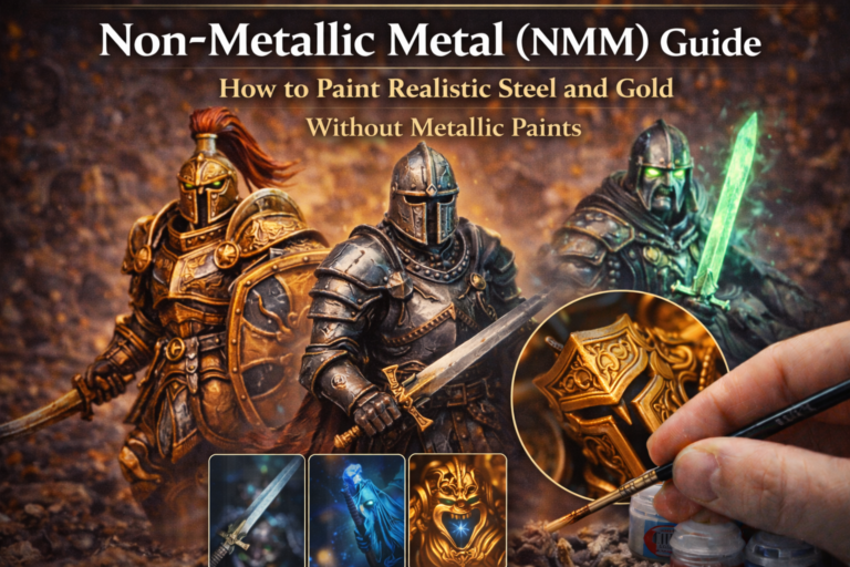 Non-Metallic Metal (NMM) Guide: How to Paint Realistic Steel and Gold Without Metallic Paints
