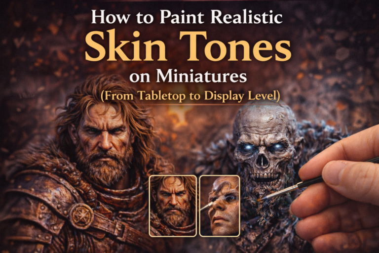 How to Paint Realistic Skin Tones on Miniatures (From Tabletop to Display Level)