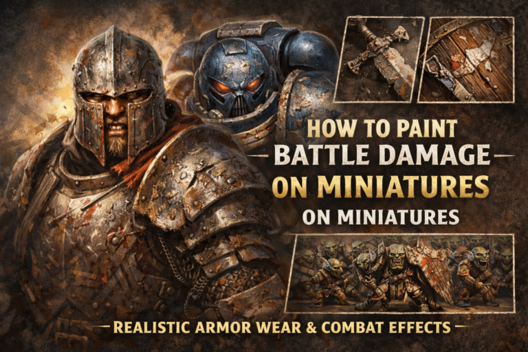 How to Paint Battle Damage on Miniatures (Realistic Armor Wear and Combat Effects)