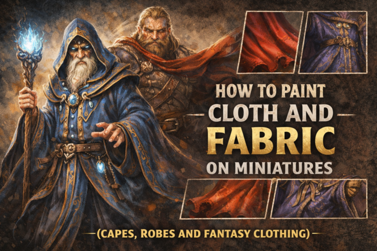 How to Paint Cloth and Fabric on Miniatures (Capes, Robes and Fantasy Clothing)