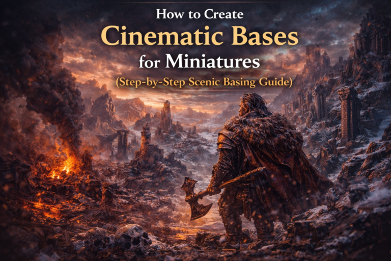 How to Create Cinematic Bases for Miniatures (Step-by-Step Scenic Basing Guide)