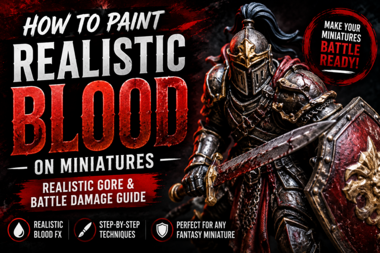 How to Paint Blood Effects on Miniatures (Realistic Gore and Battle Damage Guide)
