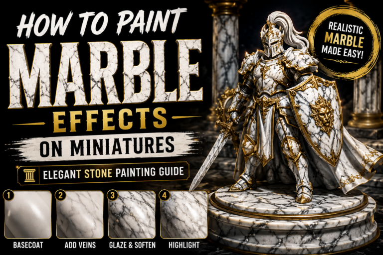 How to Paint Marble Effects on Miniatures (Elegant Stone Painting Guide)