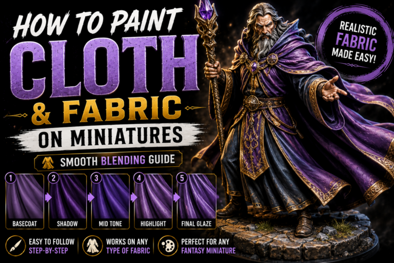 How to Paint Cloth and Fabric on Miniatures (Smooth Cloth Blending Guide)