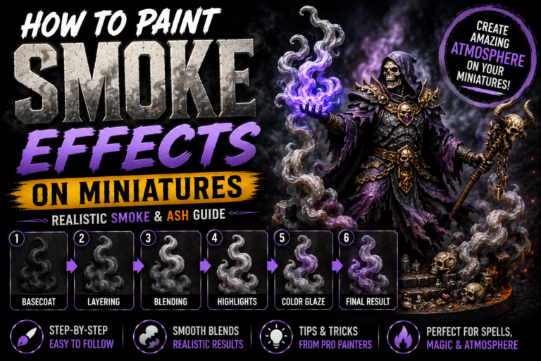 How to Paint Smoke Effects on Miniatures (Realistic Smoke & Ash Guide)