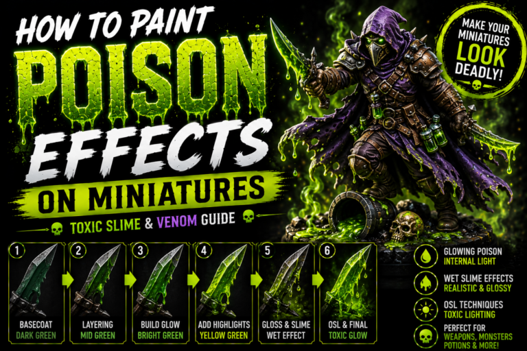 How to Paint Poison Effects on Miniatures (Toxic Slime & Venom Guide)