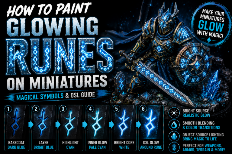 How to Paint Glowing Runes on Miniatures (Magical Symbols & OSL Guide)