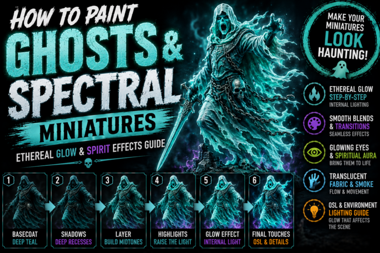 How to Paint Ghosts and Spectral Miniatures (Ethereal Glow & Spirit Effects Guide)