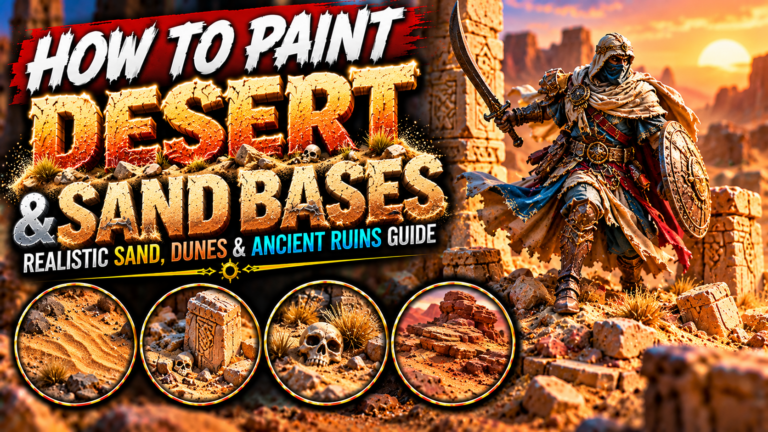 How to Paint Desert and Sand Bases on Miniatures (Realistic Sand, Dunes & Ancient Ruins Guide)