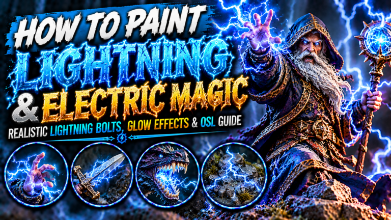 How to Paint Lightning and Electric Magic on Miniatures (Realistic Lightning Bolts, Glowing Energy & Arcane Storm Guide)
