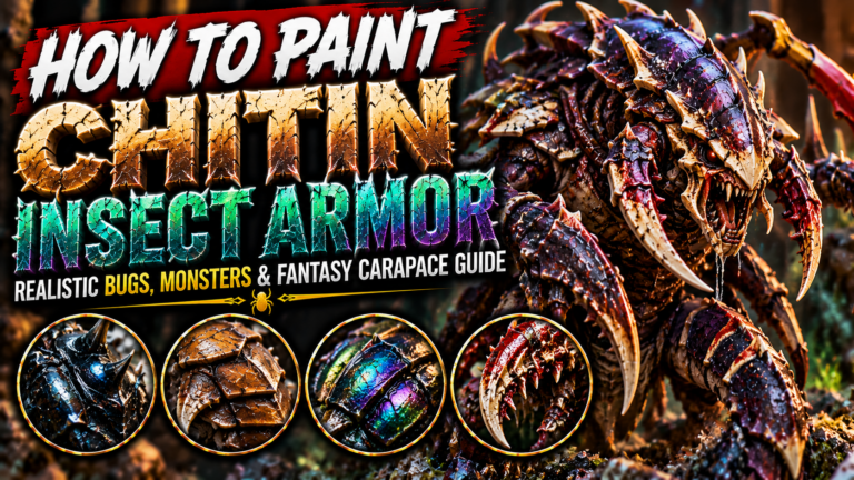 How to Paint Chitin and Insect Armor on Miniatures (Realistic Bugs, Monsters & Fantasy Carapace Guide)