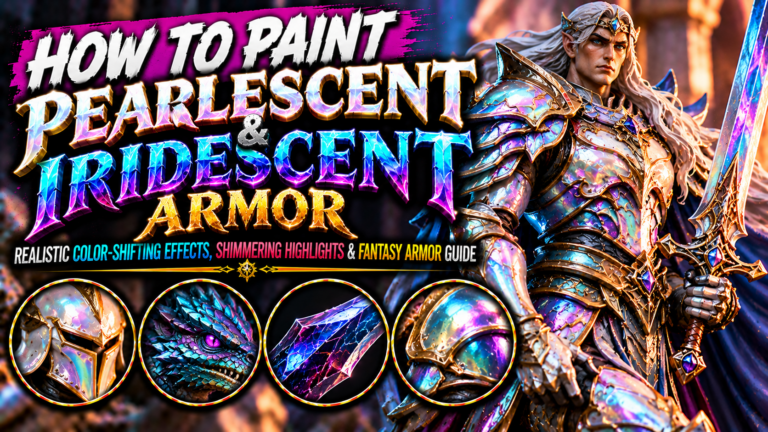 How to Paint Pearlescent and Iridescent Armor on Miniatures (Realistic Color-Shifting Effects, Shimmering Highlights & Fantasy Armor Guide)