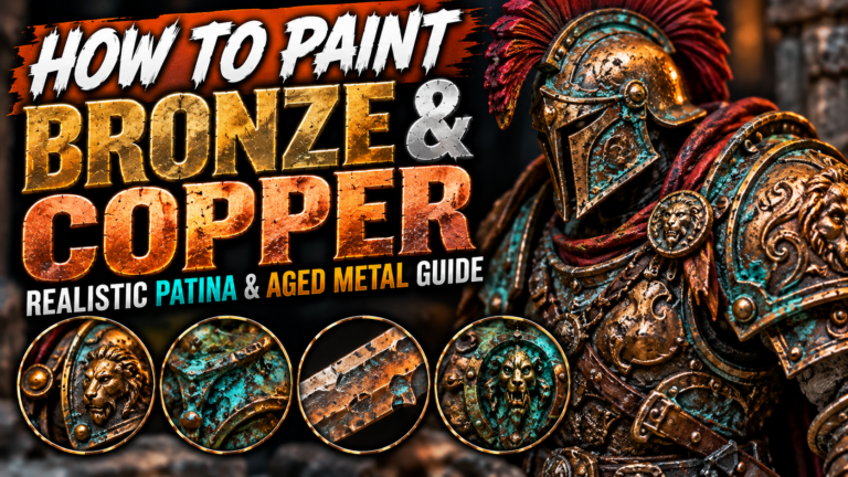 How to Paint Bronze and Copper on Miniatures (Realistic Patina & Aged Metal Guide)
