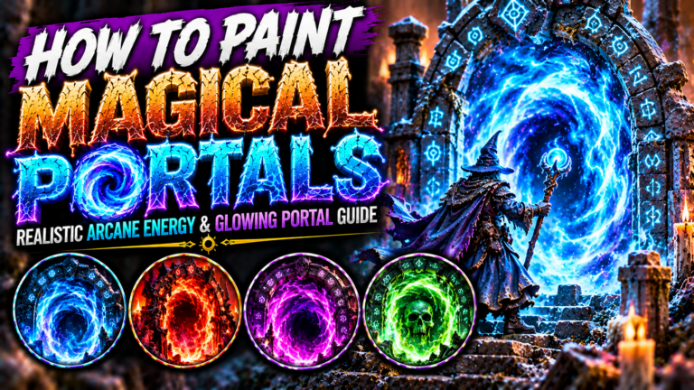 How to Paint Magical Portals on Miniatures (Realistic Arcane Energy & Glowing Portal Guide)