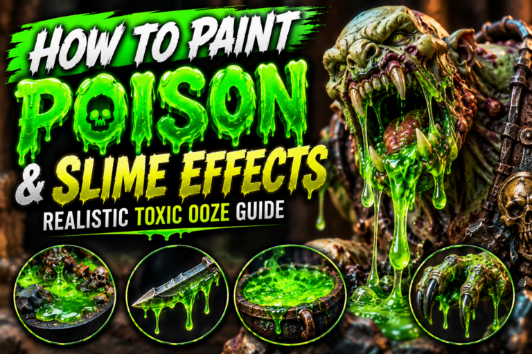 How to Paint Poison and Slime Effects on Miniatures (Realistic Toxic Ooze Guide)
