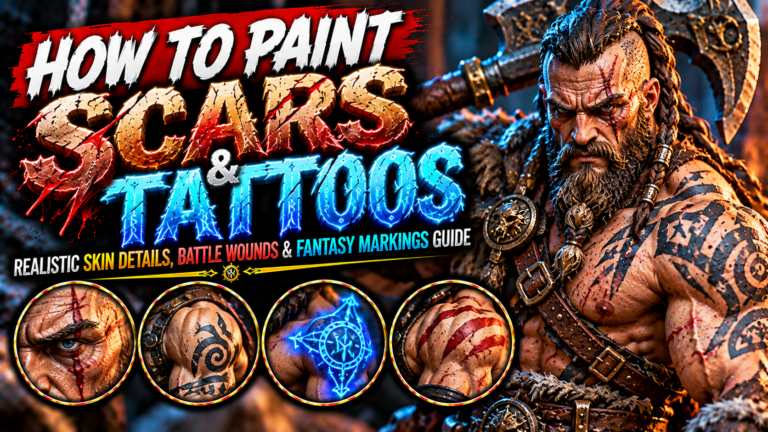 How to Paint Scars and Tattoos on Miniatures (Realistic Skin Details, Battle Wounds & Fantasy Markings Guide)