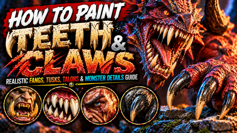 How to Paint Teeth and Claws on Miniatures (Realistic Fangs, Monster Tusks & Sharp Claw Guide)